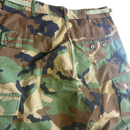 Y2K Woodland Army Camo Cargo Pants