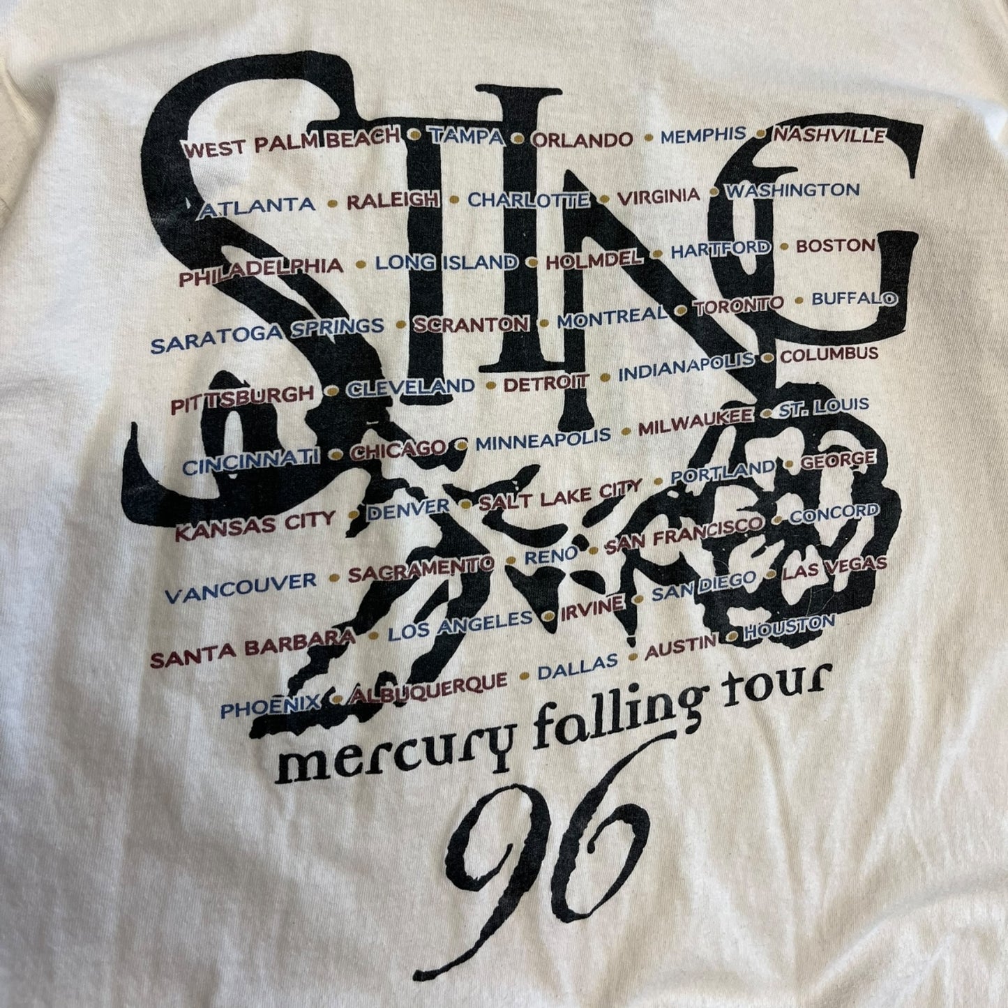 Vintage Sting Mercury Falling T Shirt