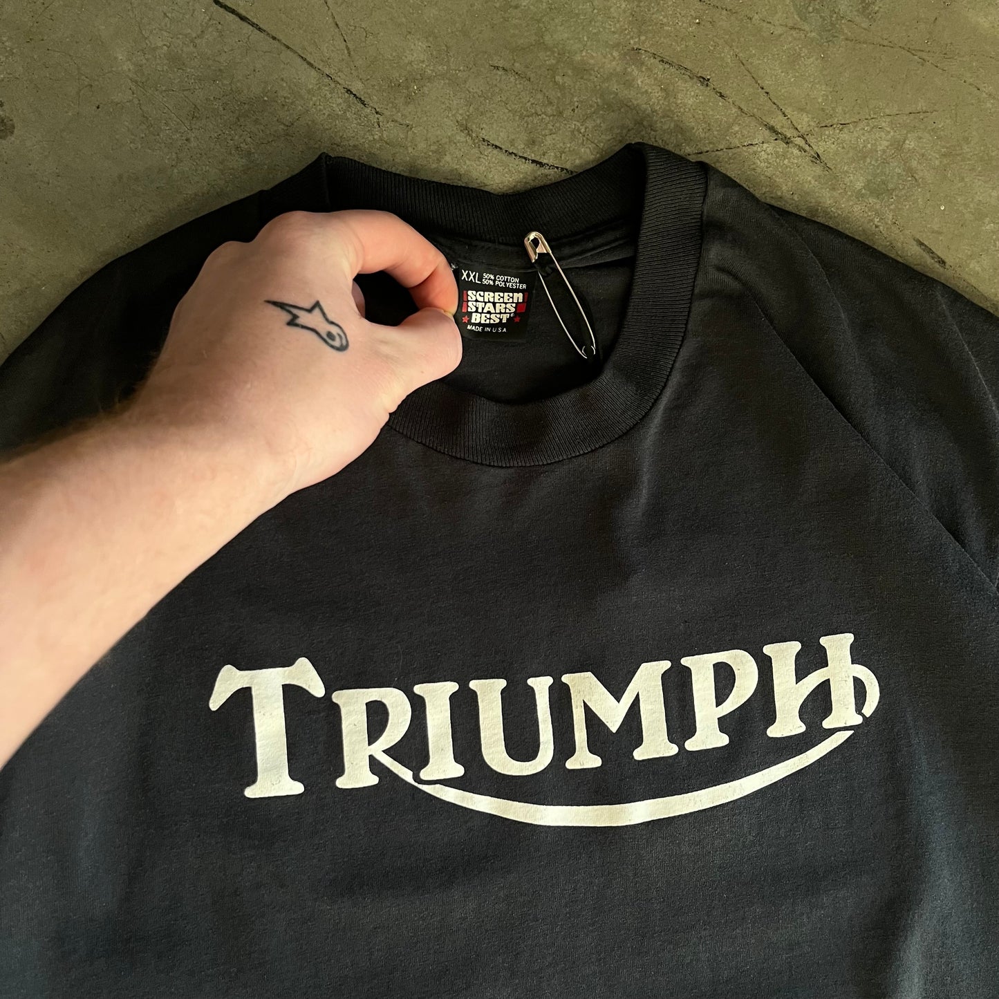 Vintage Triumph Motorcycle Logo Tee