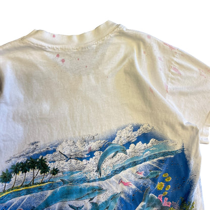 Vintage St. Croix Ocean Nature Wrap Around Tee