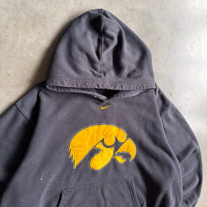 Y2K Nike Iowa Hawkeyes Big Center Hawk Logo Hoodie