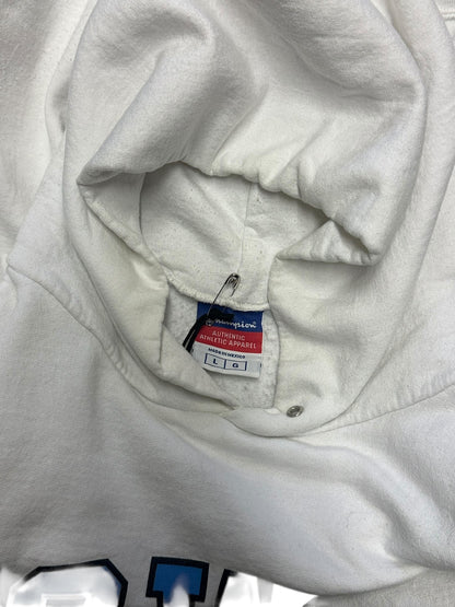 Women’s Vintage Champion University Of Iowa White/Blue Hoodie