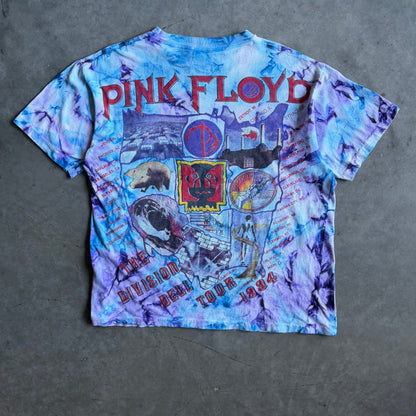 Vintage Pink Floyd The Division Bell Tie Dye Parking Lot Boot T Shirt