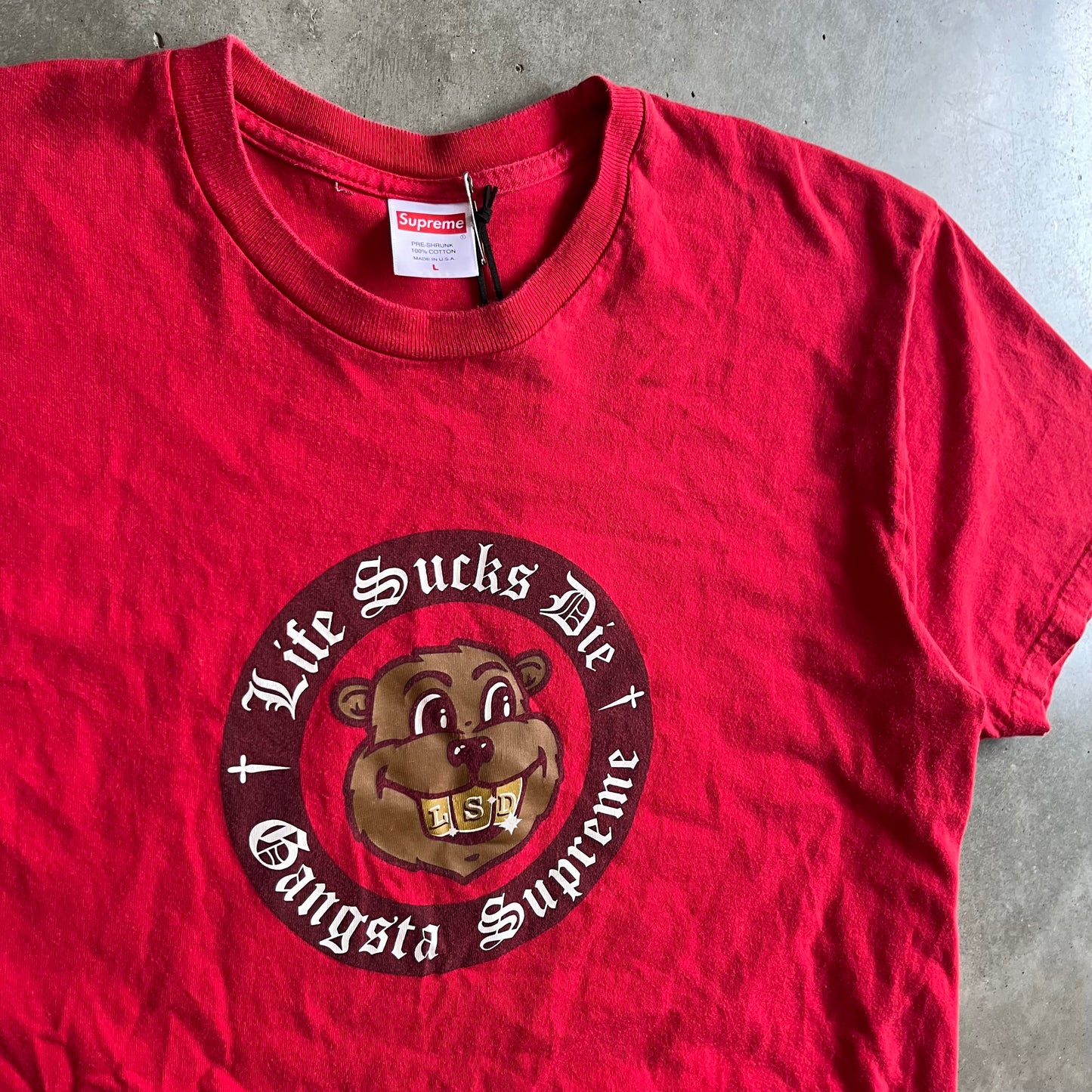 Supreme FW18 “Life Sucks Die” Tee - Red