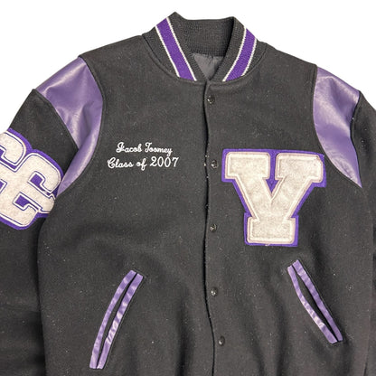 2007 Black & Purple Wendy’s Highschool Heisman Varsity Jacket