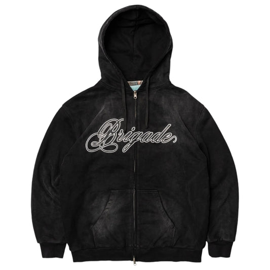 Brigade - Shephard Thermal Lined Zip Hoodie (Black)