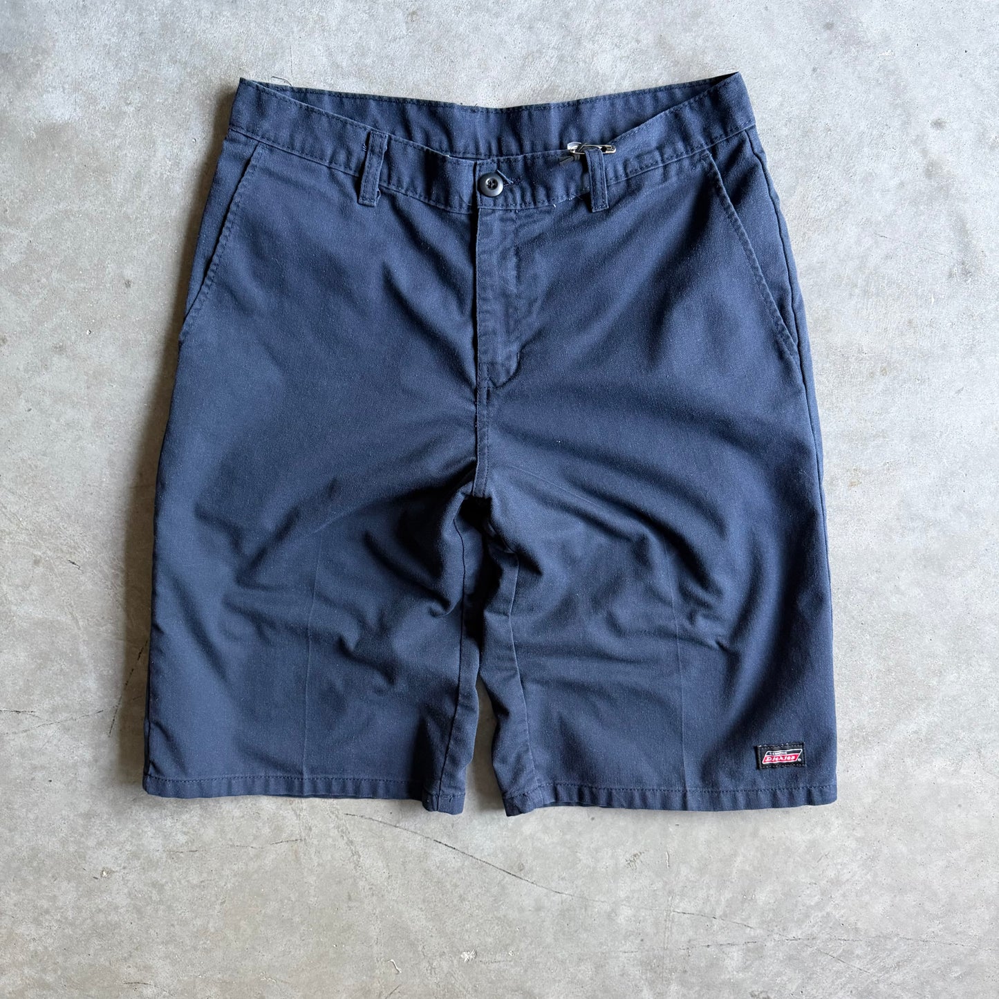 Y2K Dickies Black Patch Navy Chino Shorts
