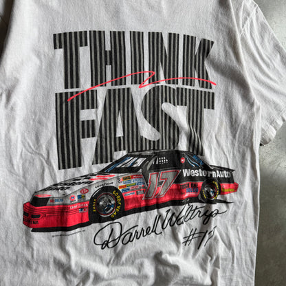 Vintage NASCAR Darrell Waltrip "Think Fast" #17 Tee