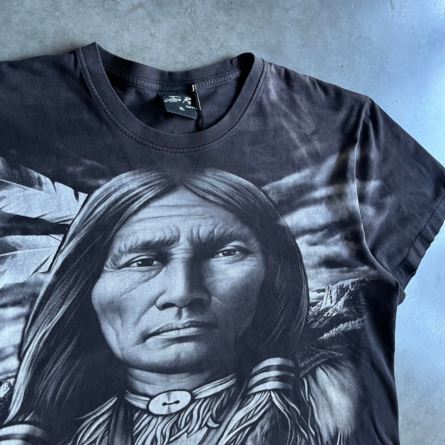 Vintage Eagle Rock Native American Portrait Tee