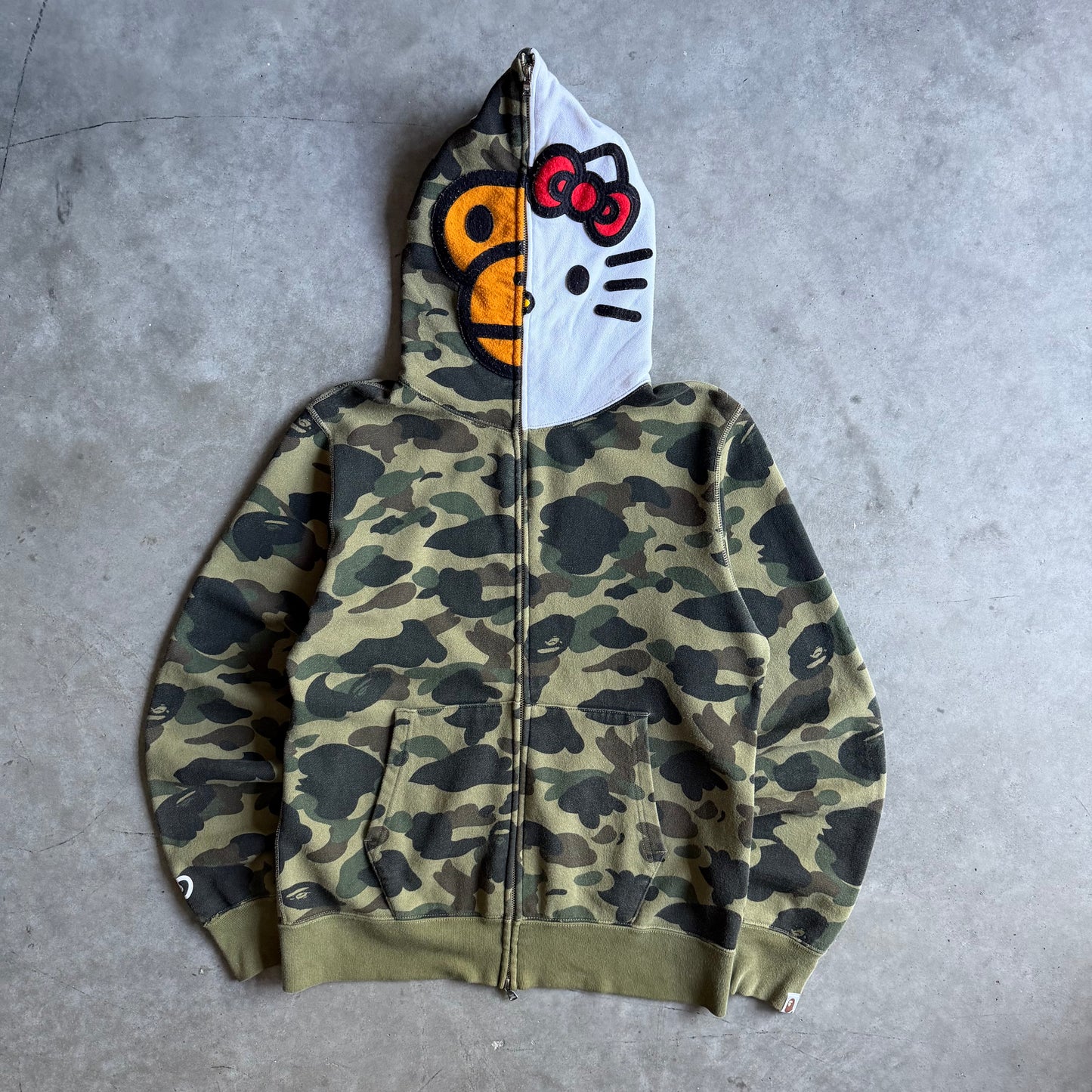 A Bathing Ape BAPE x Hello Kitty 1st Camo Full Zip Hoodie