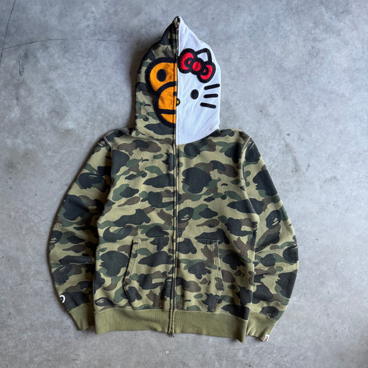A Bathing Ape BAPE x Hello Kitty 1st Camo Full Zip Hoodie