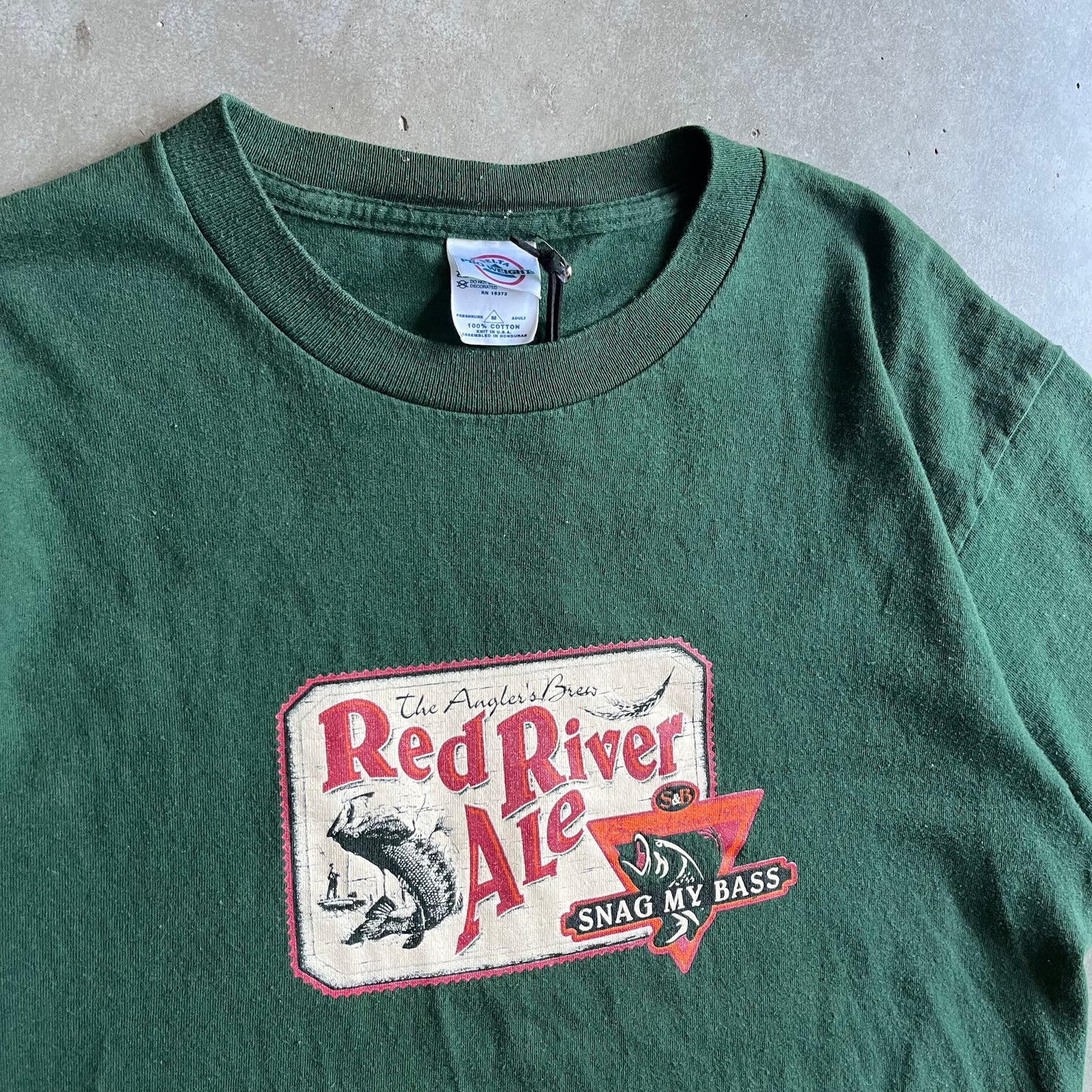 Vintage Red River Ale Logo Tee