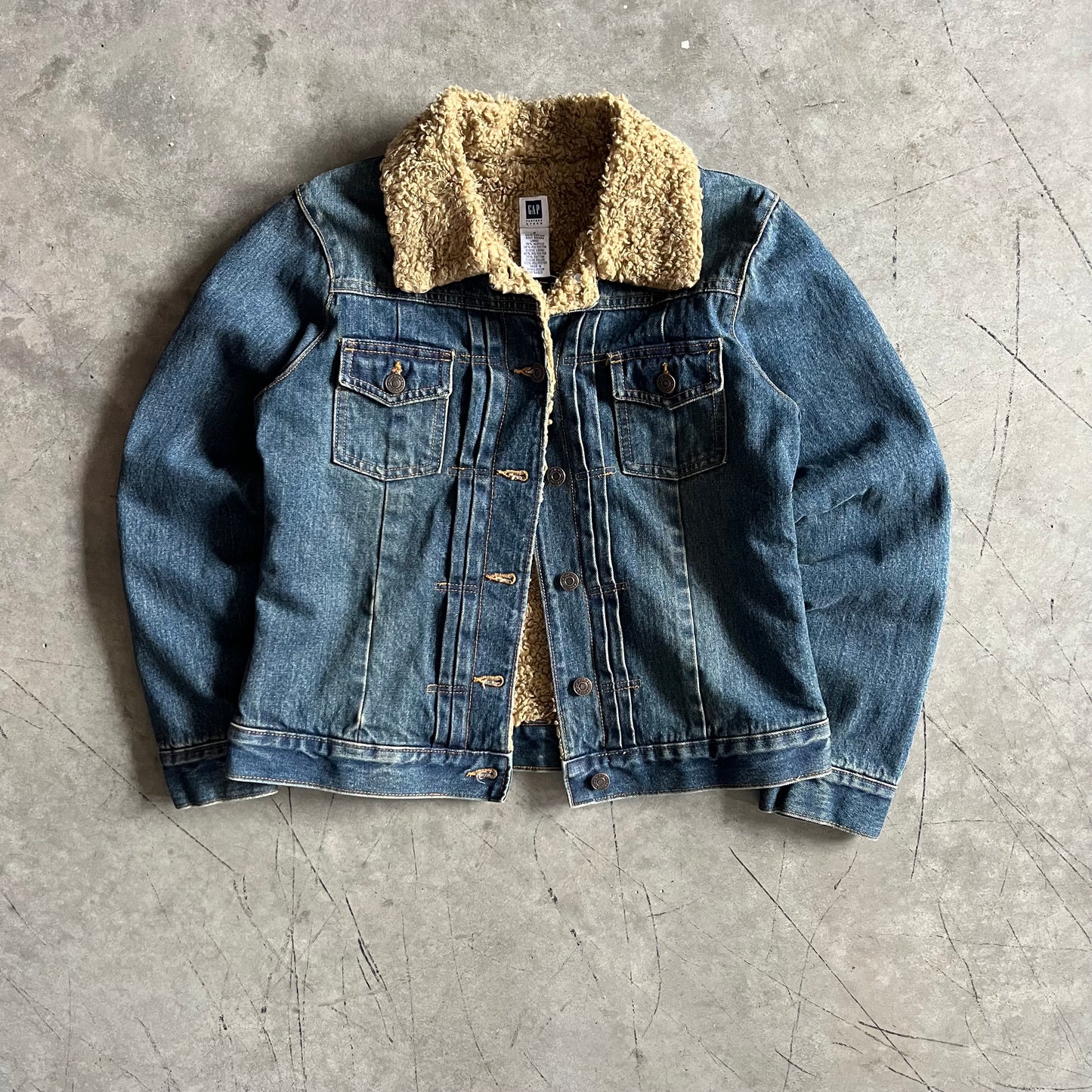 Women’s Y2K Gap Sherpa Lined Denim Jacket