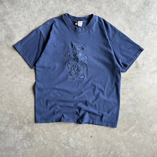 Vintage Navy Embossed Disney Tigger Tee