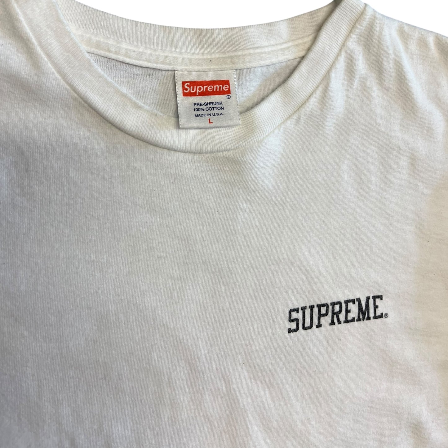 SS12 Supreme Giza T Shirt White