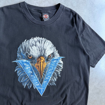Vintage Harley Davidson V-Twin Spell-Out Eagle Beartooth Tee