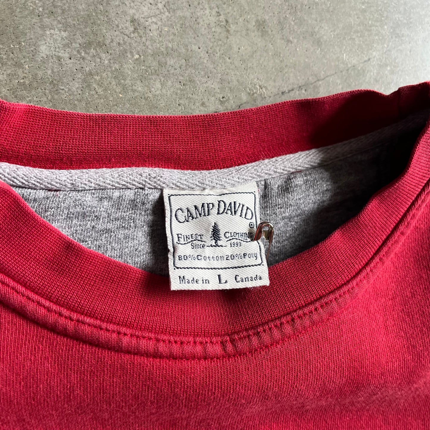 Vintage Indian Hills Faded Red Sweatshirt