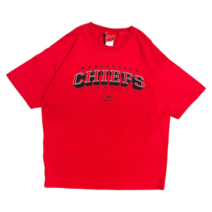 Y2K Kansas City Chiefs Reebok Red Spell-Out Tee