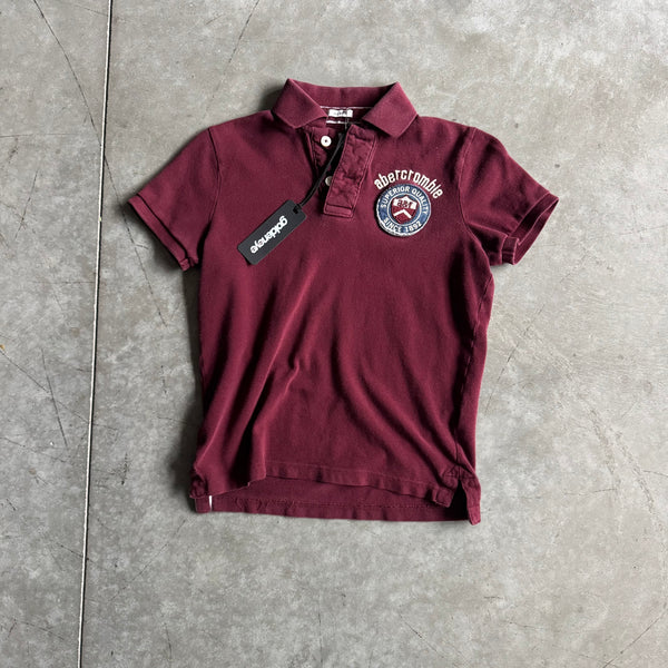 Women’s Y2K Abercrombie & Fitch Burgundy Polo w/ Crest