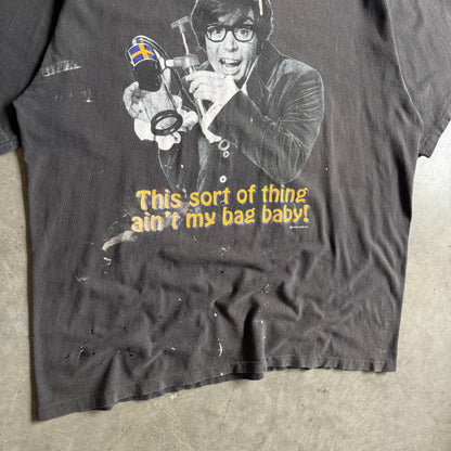 Vintage Faded & Paint Austin Powers ‘Ain’t My Bag Baby’ Pump T Shirt