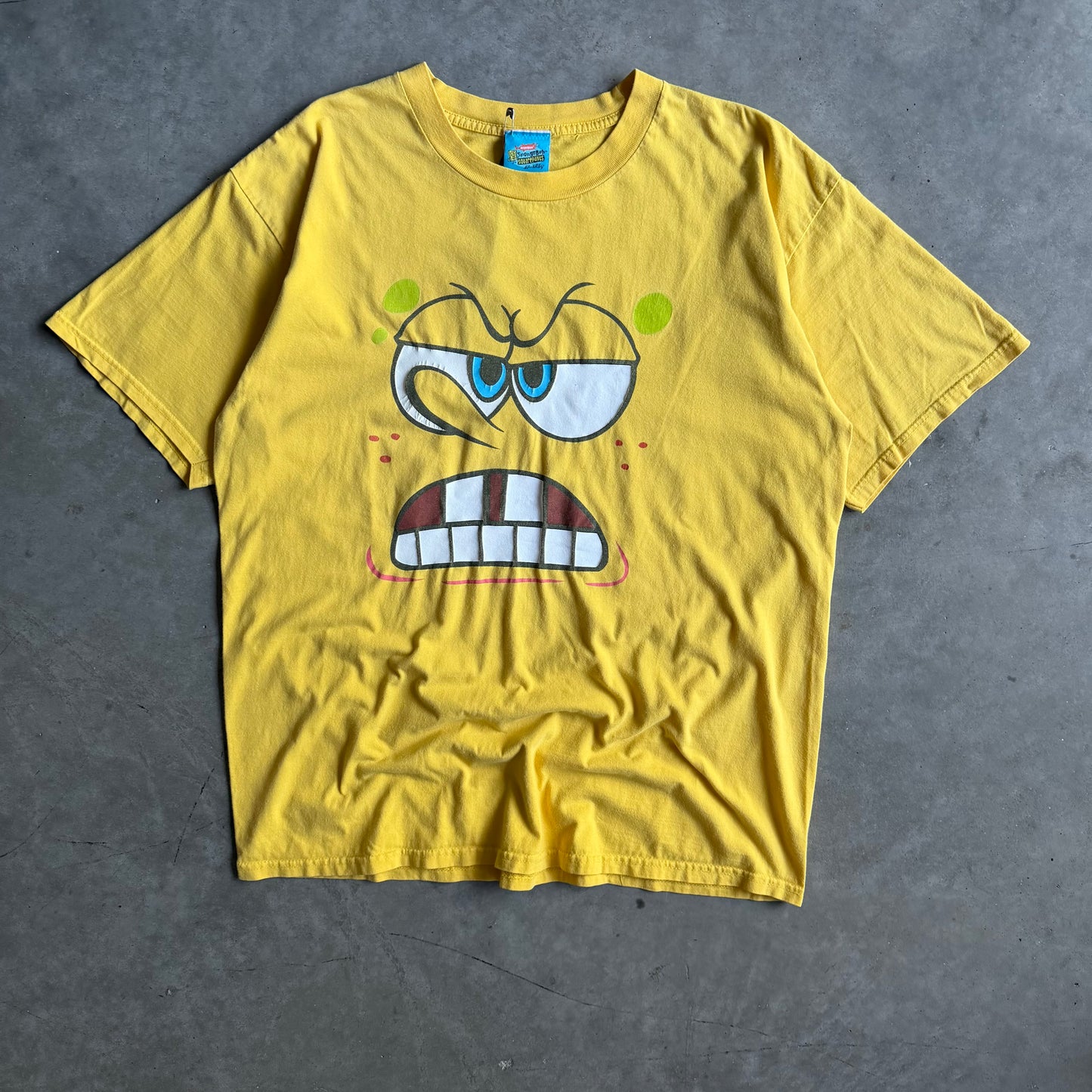 Vintage SpongeBob SquarePants Karate Big Face T Shirt
