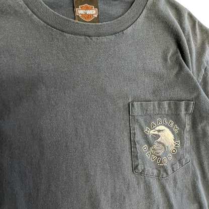 Y2K Harley Davidson Route 65 Pocket Tee