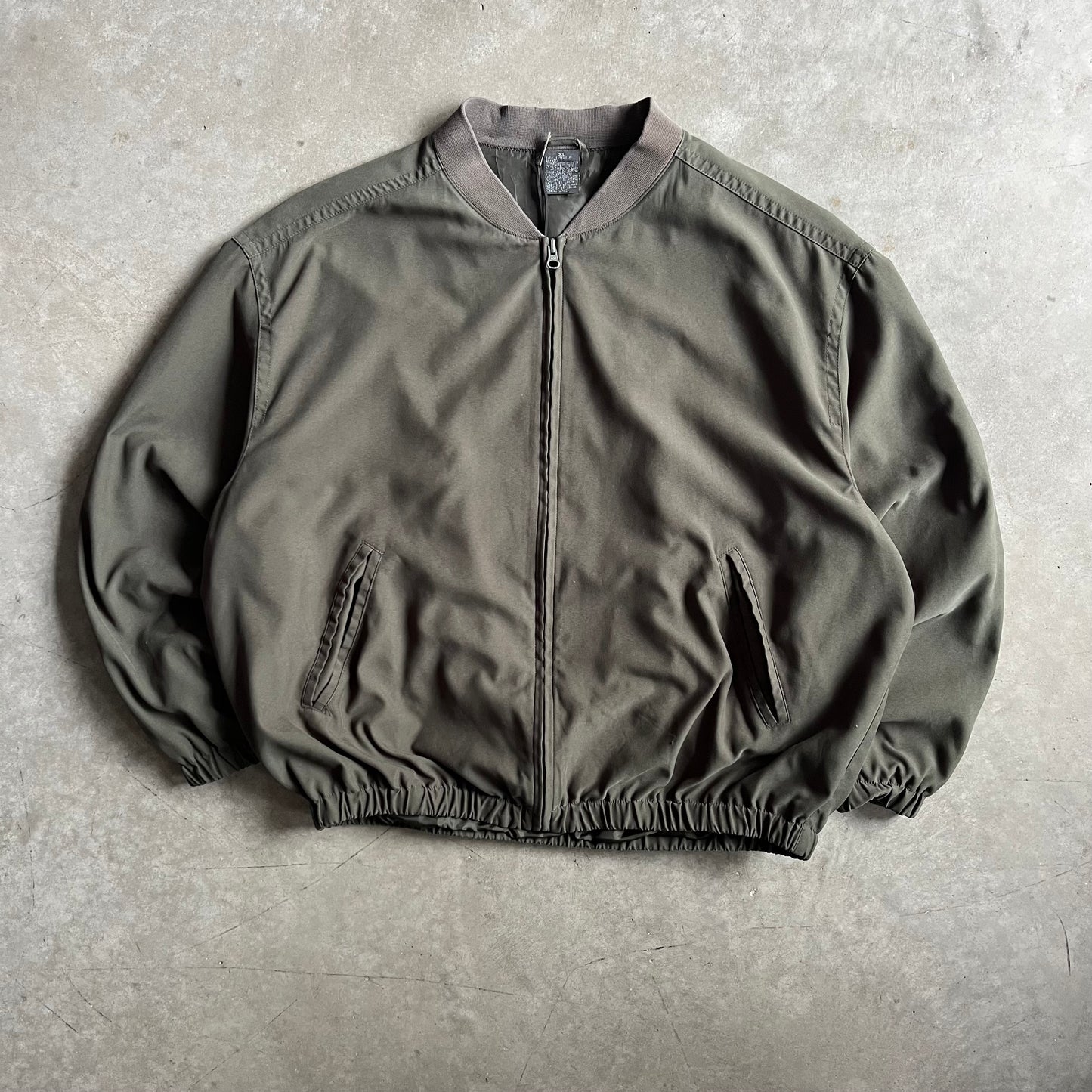Y2K Green Bomber Jacket Windbreaker