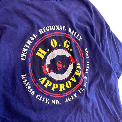 Vintage Harley Davidson H.P.G Approved Eagle Tee