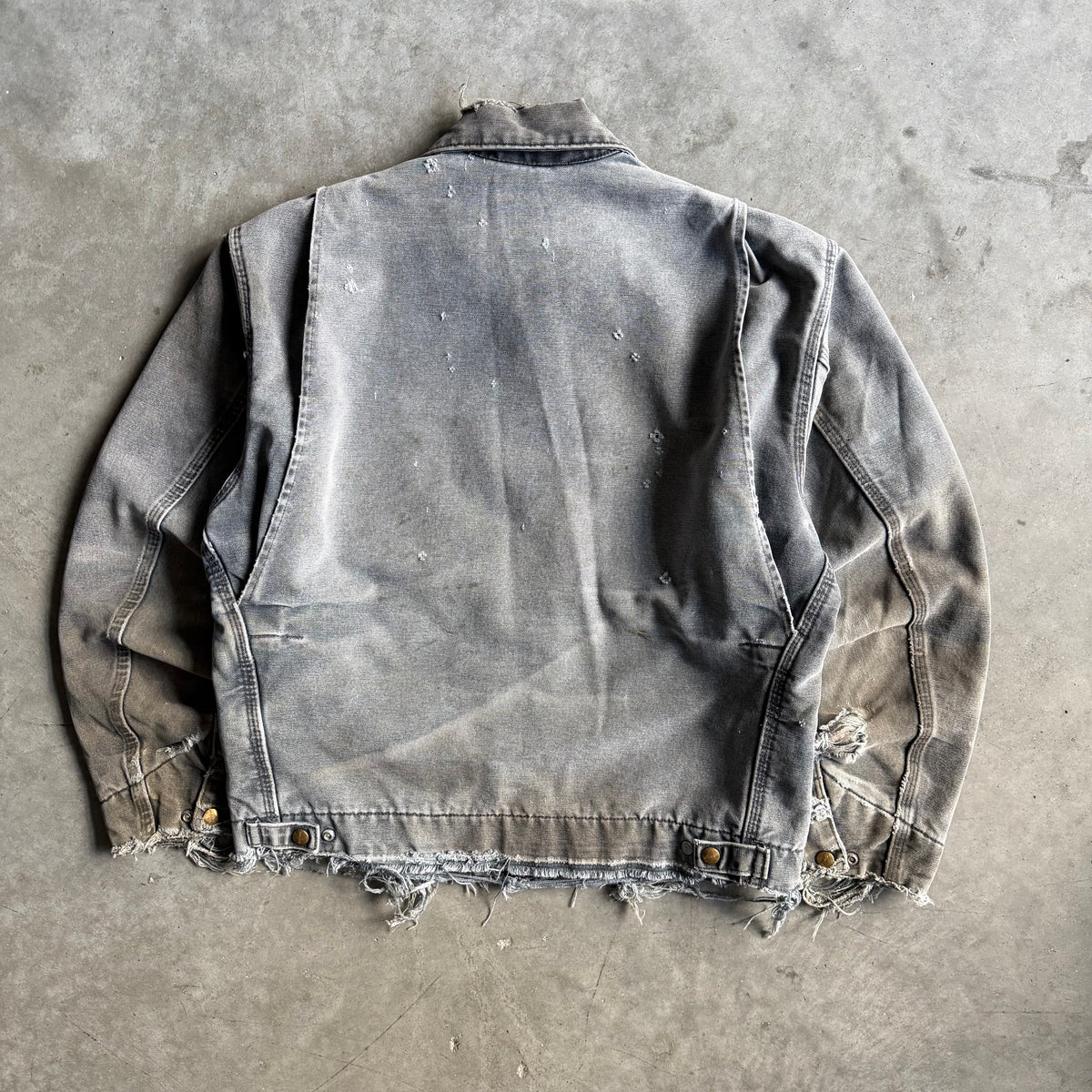 Vintage Thrashed Carhartt ‘J97 PTL’ Petrol Detroit Jacket