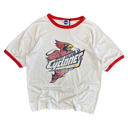 Vintage NCAA Iowa State Cynado Ringer Tee