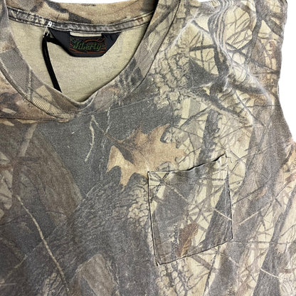 Vintage Liberty Camo Cut Off Pocket T Shirt