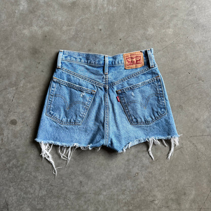 Women’s Levi 501 Light Wash Cutoff Jorts