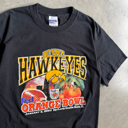 Y2K Iowa Hawkeyes 2003 Orange Bowl Tee