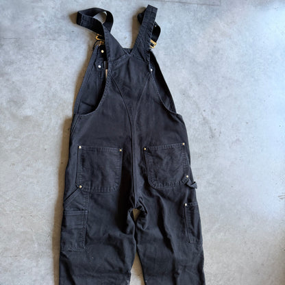 Carhartt R01 Relaxed Fit Duck Bib Overalls Black