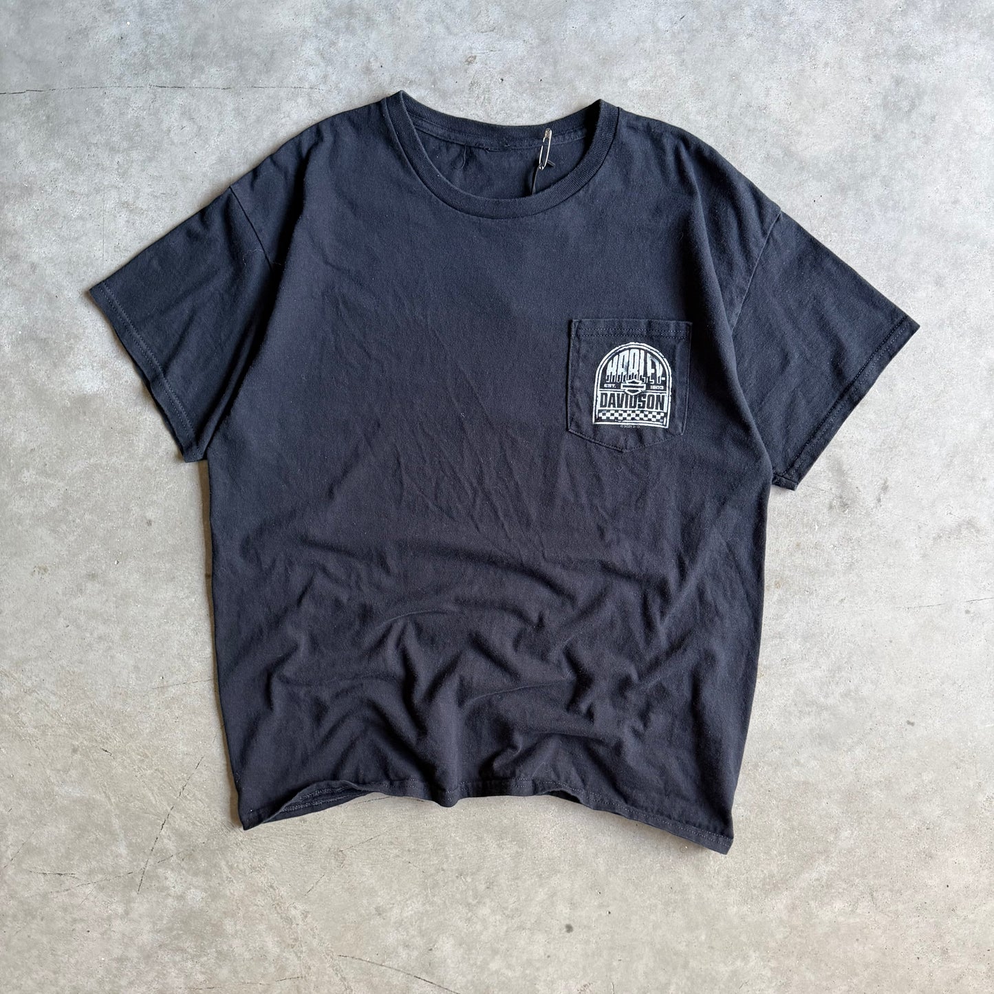 Deadwood Harley Davidson Pocket Tee