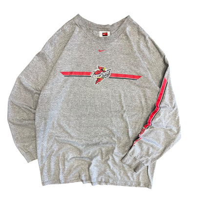 Y2K Grey Nike Iowa State Cyclones L/S Tee