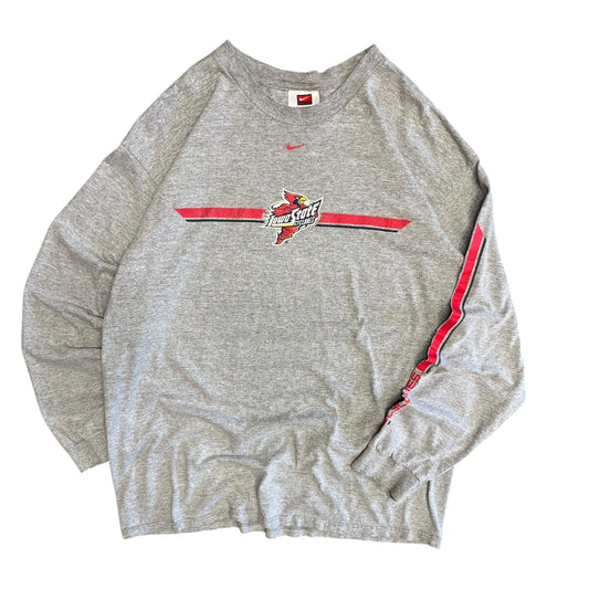 Y2K Grey Nike Iowa State Cyclones L/S Tee
