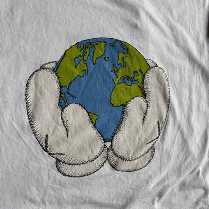 Kaws Uniqlo World In Your Hands Tee