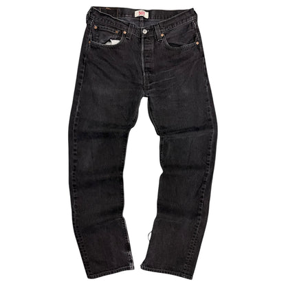 Vintage Levi’s 501 Straight Leg Button Fly Black Jeans