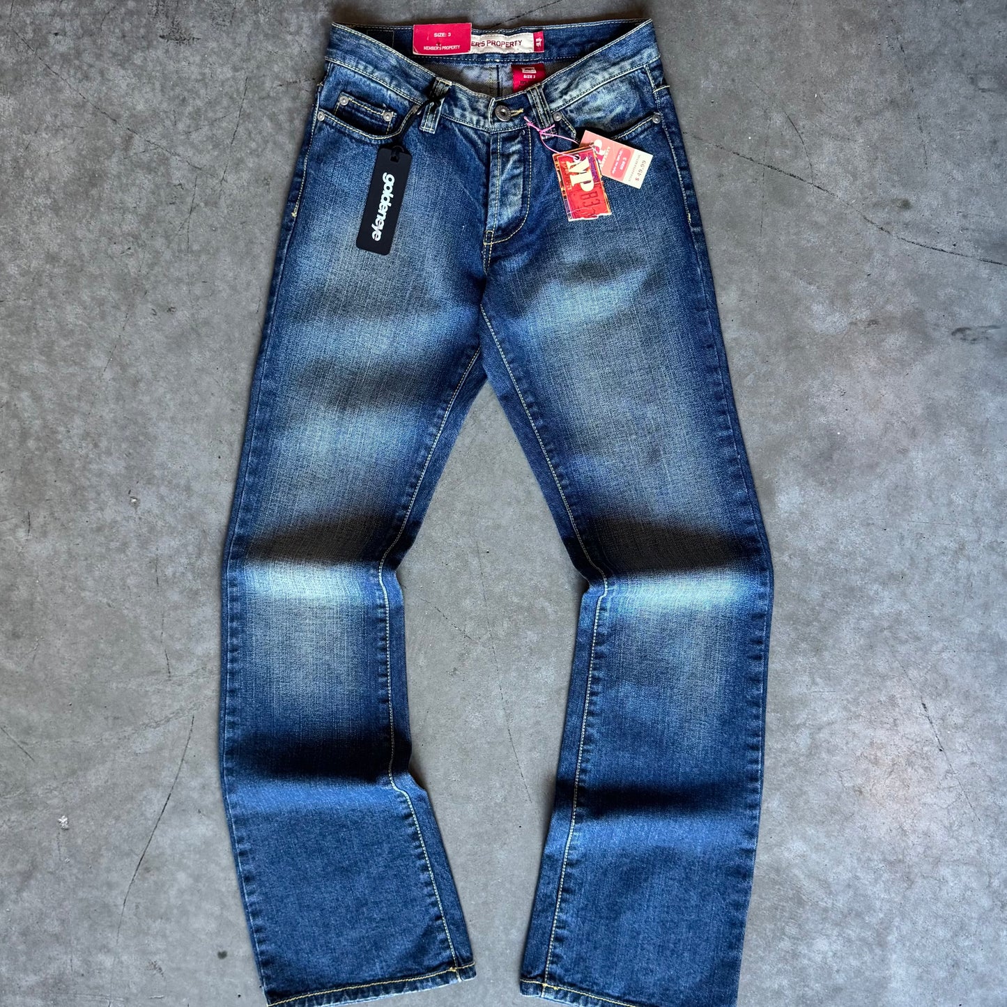 Women’s Y2K Deadstock Members Property Lowrise Flare Jeans