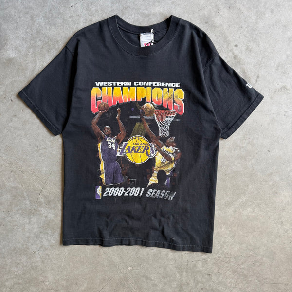Vintage Los Angeles Lakers Western Conference Champs Kobe Shaq T Shirt