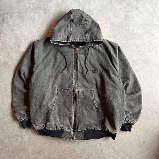 Country Tuff Carhartt-Style Black/Green Faded Active Jacket