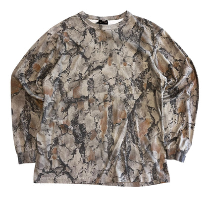 Vintage Natural Gear Camo Longsleeve Pocket Tee