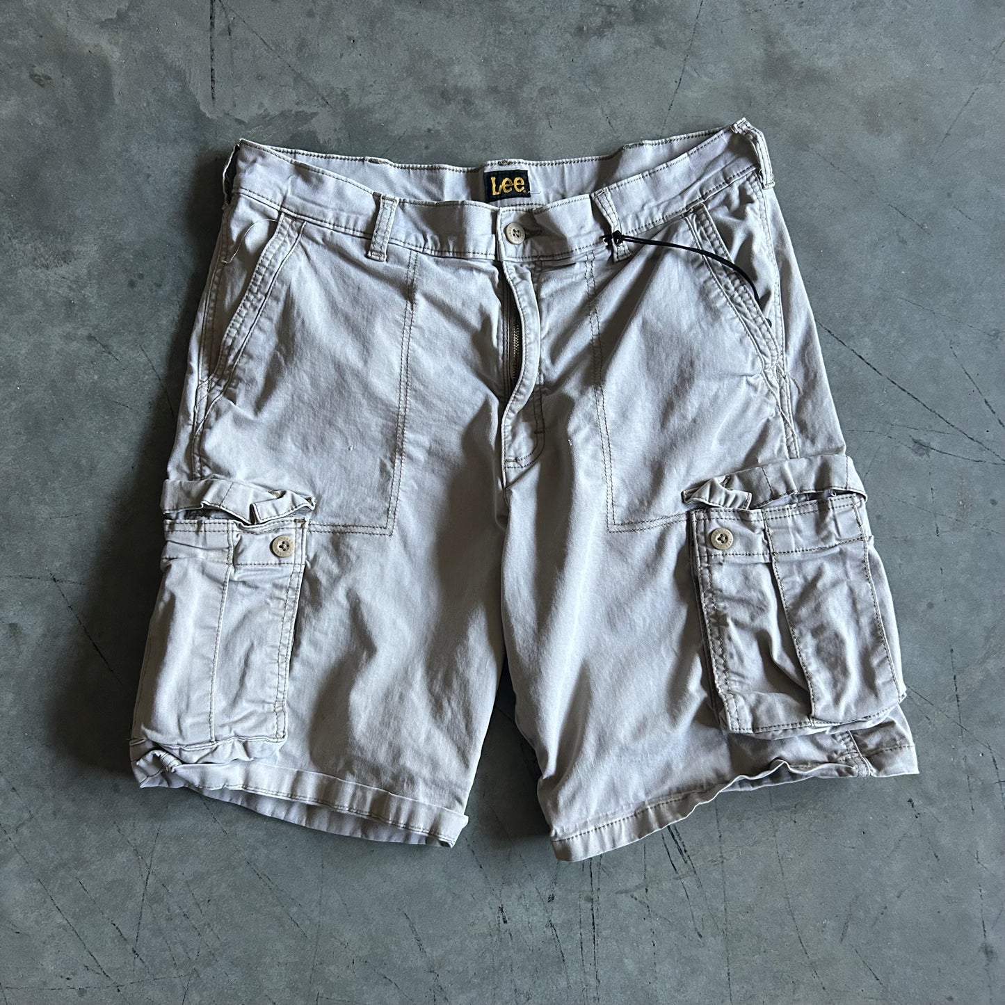 Y2K Lee Ash Khaki Cargo Shorts