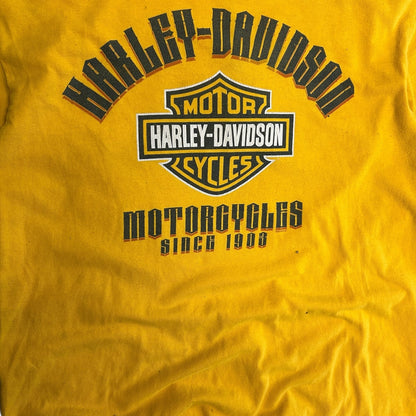 Y2K Yellow Harley Davidson St. Paul Tee