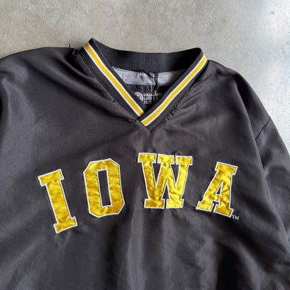Vintage Iowa Hawkeyes Embroidered Side Zip Windbreaker