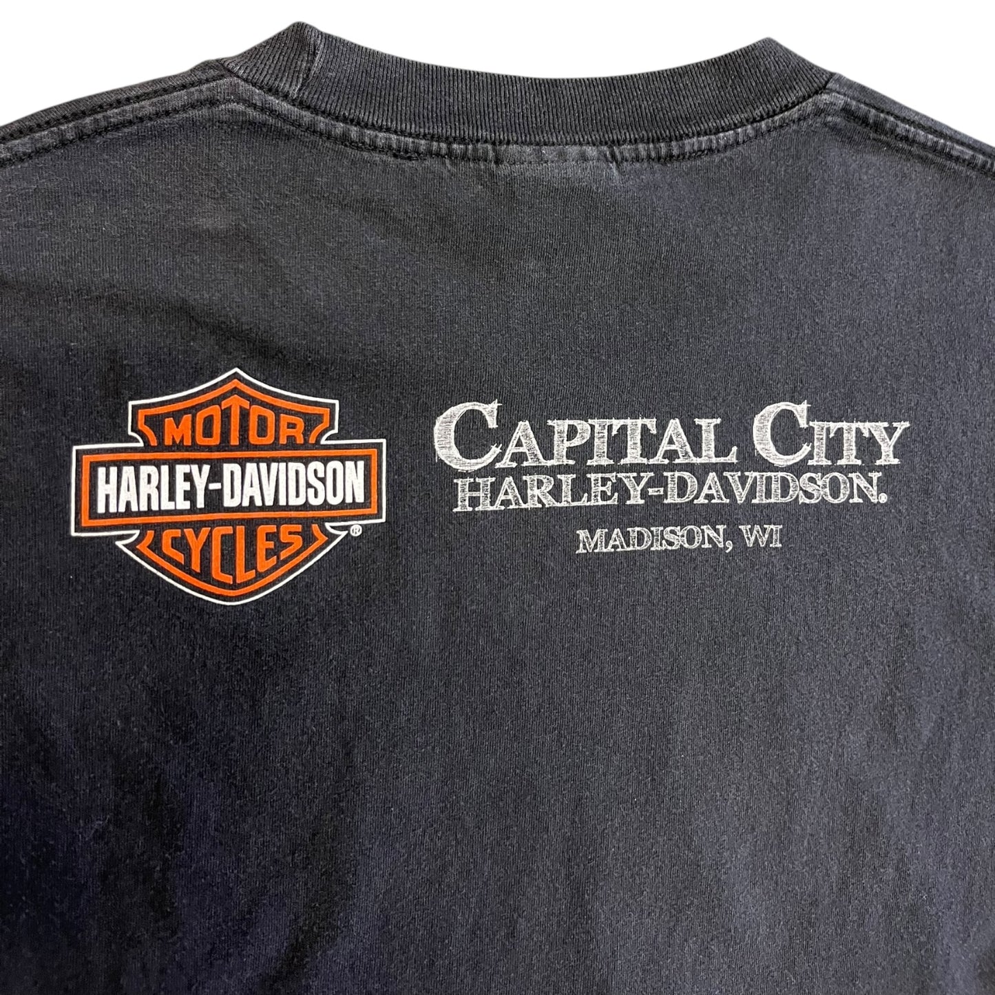 Y2K Harley Davidson Spirit Of Freedom Red & Blue Eagle Tee