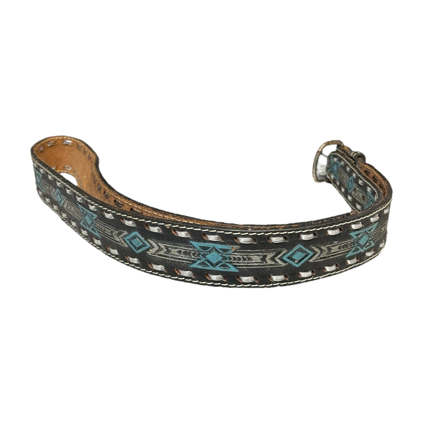 Y2K Southwestern Metal Weave Belt