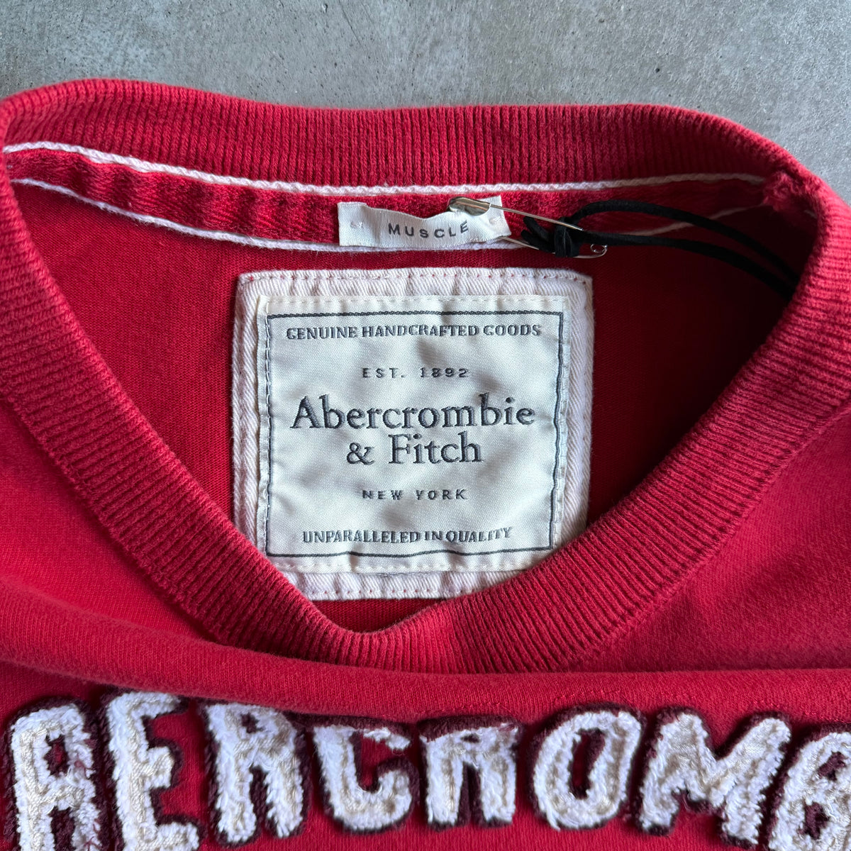 Y2K Abercrombie & Fitch Embroidered Spell-Out Longsleeve