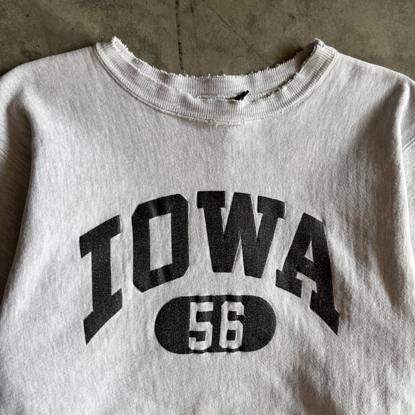 Vintage Champion Reverse Weave Iowa #56 Spell-Out Sweatshirt